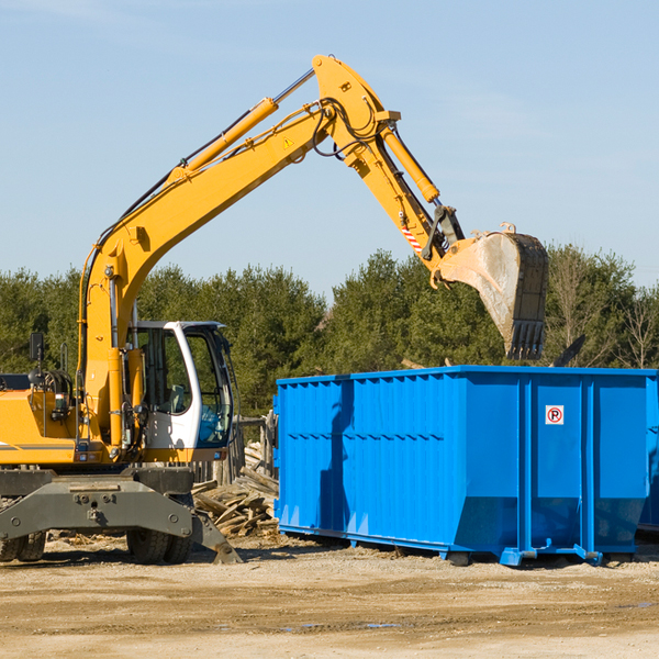 what happens if the residential dumpster is damaged or stolen during rental in Dickens